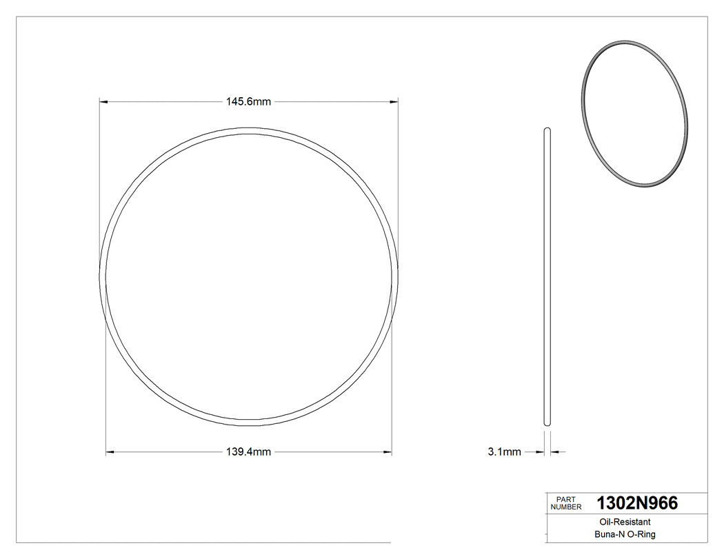 Technical drawing - 1302N966
